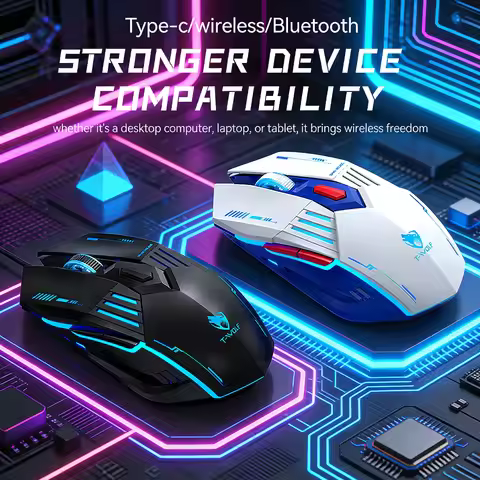 New Bluetooth Three-mode Game Bluetooth Mouse 2.4G Wireless Charg lightweight Esports Office Mouse B