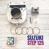 อะไหล่ เสื้อสูบ + ปลอก + ลูกสูบ + แหวน + สลัก + กิฟล็อก SUZUKI STEP  ซูซูกิ สเตป   Size STD ของแท้ ข