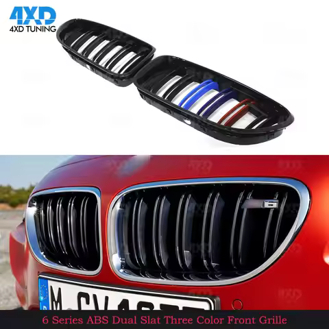 Front Grille with m6 emblem For BMW 6 M Series F06 F12 F13 Front bumper Plastic Grille 640i 650i 640