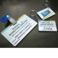 JW PVC Badge Card RC2024 + Customized Keychain/Bag Tag