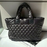 Chanel 黑尼龍布大購物包 cocoon