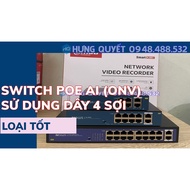 Poe Switch Poe AI ONV 4-Port Network Switch (4 + 2 Uplink) - 8 Ports (8 + 2 Uplink 16 + 2 Using 4-Core Cable Distance 150m