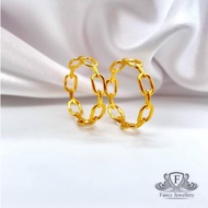 Fancy Jewelery 916 Gold Rattan Split Ring Genuine 916 Gold Sauh 916 Gold Budget