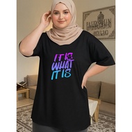 2X550 T Shirt Baju Perempuan Style Tshirt Woman XL-5XL   Korean Style Plus Size Women Clothes Wanita