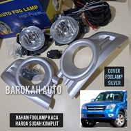 LOWIN Lampu Kabut Foglamp Ford Rqnger 2009 2010 2011 Ford Everest  2010 Cover Silver