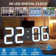 LED Digital Clock - 3D Display, USB, Modern Clock, Alarm, Date & Temperature