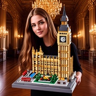 6400PCS Big Ben Architecture Building Model High Difficulty Assembling Building Blocks Educational T