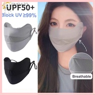 OMQAIO Sun Protection Face Anti-UV Ice Silk Sunscreen Fashion UPF50+ Face Shield Summer