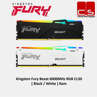 Kingston Fury Beast 6000MHz RGB CL30 [ Black / White ] Ram
