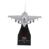 Mô Hình Máy Bay Chiến Đấu Kim Loại EF2000 Eurofighter Typhoon 1/100
