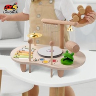 [lahomia] Kids Drum Set Kindergarten Learning Toy Musical Instrument Toy for Boy Girl Children Kids 