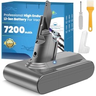7200mAh Replacement for Dyson V7 Battery Advanced V7 Battery Compatible