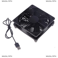 WHUEAL5 1 Bộ luồng không khí cao quạt làm mát cho Router Modem Receiver 120mm DC12V USB powered PC R