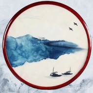 Picture Frame Round Edge Wooden Frame Frame Round Frame Mount Wall Hanging Round Embroidery Frame Ne