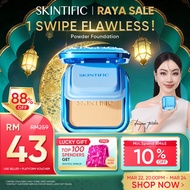 SKINTIFIC Ultra Cover Powder Foundation Full Coverage Oil Control Matte Flawless Face Concealer Make