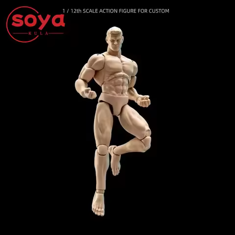 GWToys G001 1/12 Strong Muscular Joint Body 16cm Male Soldier Super Flexible Articulated Body For Dr