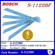 [1pcs] or [5pcs] S-1122BF 2608656019 S1122BF BOSCH SABRE SAW BLADE ~ Top Flexible For Metal Wood 15 