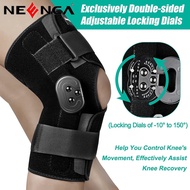 NEENCA Hinged Knee Brace with Side Stabilizer Adjustable Knee Brace for Knee Pain Arthritis ACL PCL 