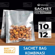 (PACK) TRANSMETZ 10x12 CM plastic sachet bag, non-zip packaging, foil sachet 10 x 12