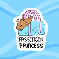 SSKAIT Chihuahua Waterproof funny dog mood die cut sticker - Passenger princess