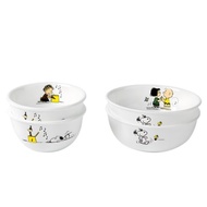 Corelle Snoopy The Home Rice Bowl & Soup Bowl 2-Person, 4pcs