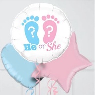 Boy or Girl Gender Reveal Foil Balloon