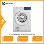 Electrolux 7.5kg~8.5kg UltimateCare 300 Venting Dryer ColourCare 220W EDV754H3WB / EDV854J3WB