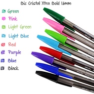 🖊️Ready Stock 🖊️French BIC BIC Piccolo Super Smooth Crystal Ballpoint Pen BIC cristal BOLD 1.6mm Bal