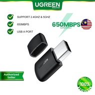 UGREEN USB WiFi Adapter for Desktop PC 5G 2.4G Dual Band AC650 WiFi Dongle Mini Wireless USB Computer Network Adapter Compatible with Windows 10 8.1 8 7