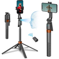 Auto Face Tracking Tripod Travel Phone Tripod with Remote and Gesture Control Selfie Stick Tripod