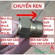 [FIRE] Threaded connector G5/8, W21.8, CGA320, W21.8L, co2 tank conversion elbow