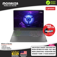 [ PROMOSI 4.4 ] Lenovo Gaming Laptop LOQ (15APH8-82XT00ATMJ) AMD RYZEN 5 7640HS NVIDIA GEFORCE RTX 4050