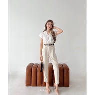 [Marveile] Gretha Highwaist Pants / HW Skinny Pants - FREE BELT