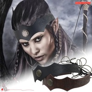 SIRENU8Y0C Embossed Pattern Hairband, Viking Adjustable Medieval Knight Headband, Vintage Cosplay Dr
