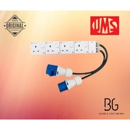 customade ums 4way extension socket with 16a ajcee 16a plug socket
