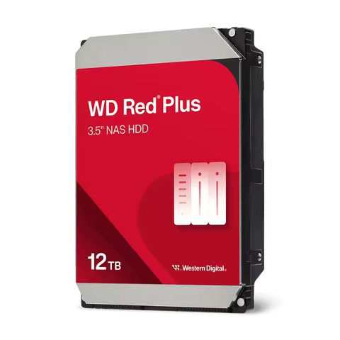 Original New WD Red Plus 12TB HDD Nas Internal Hard Drive Disk 3.5" WD120EFGX 7200RPM 512MB SATA 6Gb