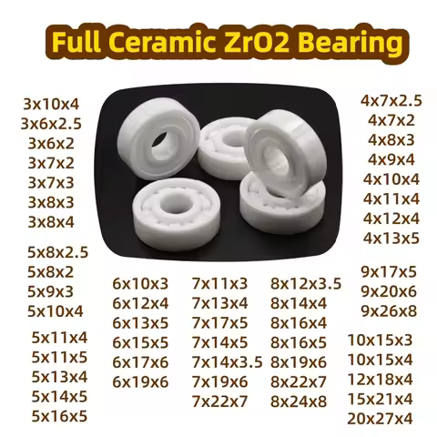 1PC Spinning & Baitcasting Reel Special ZrO2 Full Ceramic Bearing ABEC-9 Oil-Free 623CE 3x10x4 683 C