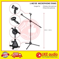 LikePro L-MS150 Stage Stand for Microphone (Floor Type) With Two Clips