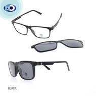 EO Eyewear Clip on Fornell Frame with Free Multicoated Lens / Non-graded Eyeglasses for Men and Wome