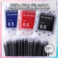 Refil Ink Fill Bolpoint Pen Gel Ink Liquid Pen Refill 0.5mm Standard Multipurpose Gel Stationery