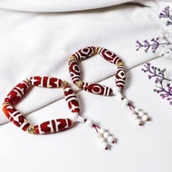 紅瑪瑙玉瓍 天珠 天圓地方 虎牙紋 硨磲 收藏 手鍊 單品 禮物