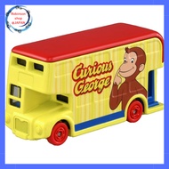 Takaratomy Tomica Dream Tomica SP Curious George Friends Bus Miniature Car Toy for Ages 3 and Up