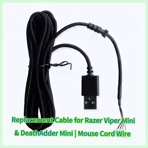 Replacement USB Cable for Razer Viper Standard/Mini & DeathAdder V2 Mini Gaming Mouse