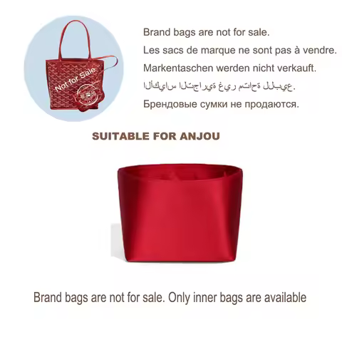 High Quality Acetate Satin Silk Bag Organizer for Goyard ANJOU Bag Protect the Inner Layer Increase 