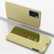 casing oppo reno 6 5g soft case double side mirror sim back cover kaca - gold reno 6 5g