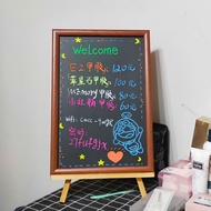 Magnetic Desktop Small Blackboard Magnetic Suction Exhibition Board with Bracket Coffee Shop Billboa