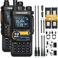 (2nd Gen) TIDRADIO TD-H8 10Watt Ham Handheld Radio, Bluetooth Programming, Repeater Capable Dual Ban