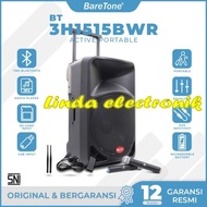 PTR portable wireless baretone bt 3h1515bwr bwr15 baretone bt3h1515bwr