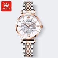 歐利時滿天星女士手錶(鋼帶間玫瑰金鑽面女）#S057029045
