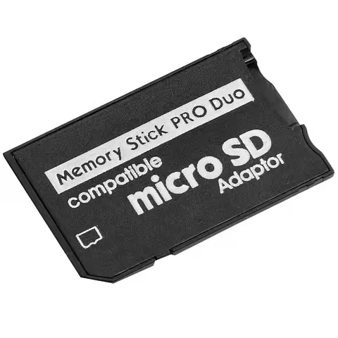 For Pro TF To SD SDHC Micro Card Holder Memory Card Converter for PSP 1000 2000 Memory V6.0 Stick Ad